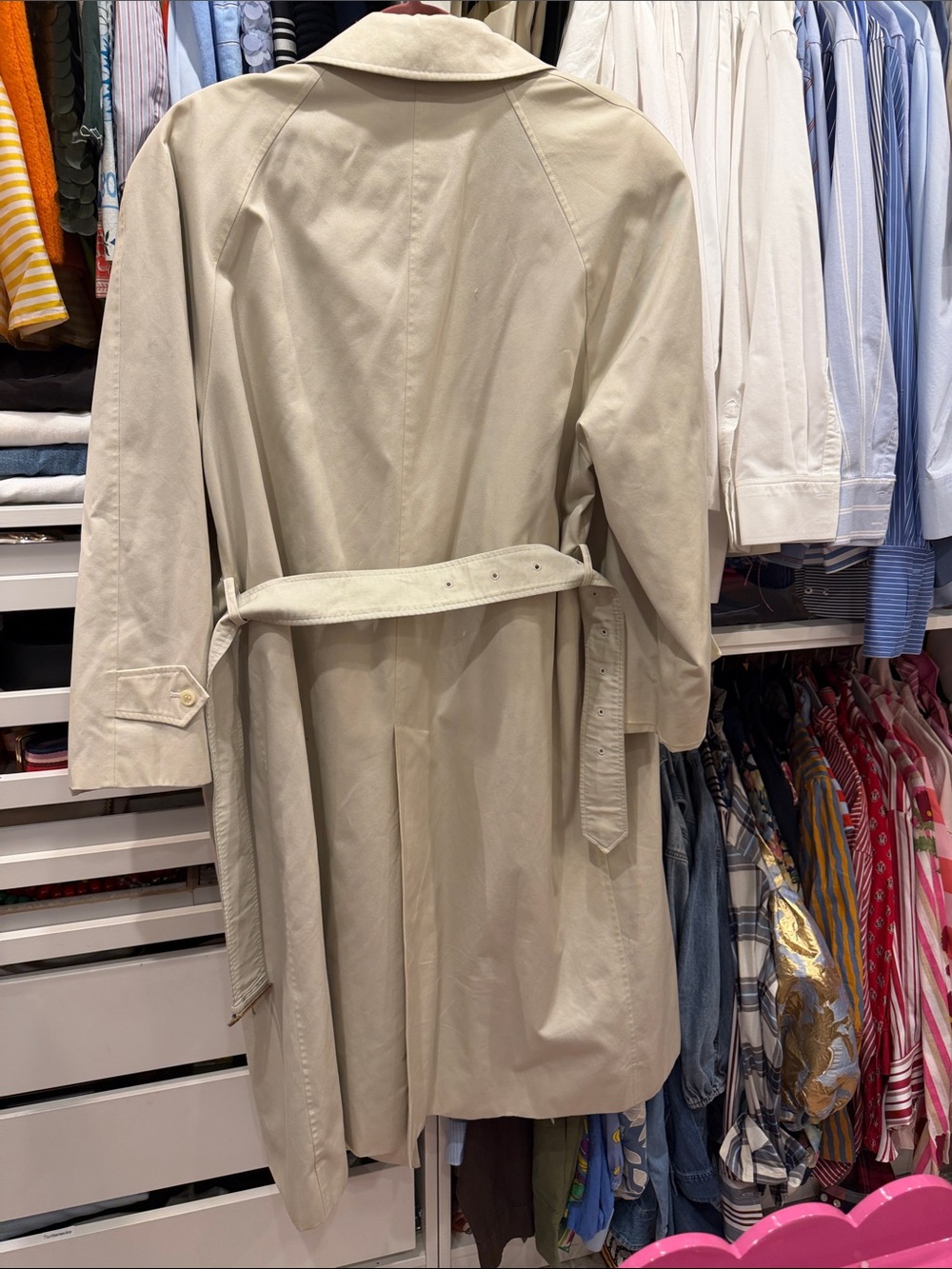 Burberry Beige Trench Coat with Signature Check Lining - Picture 4 of 4